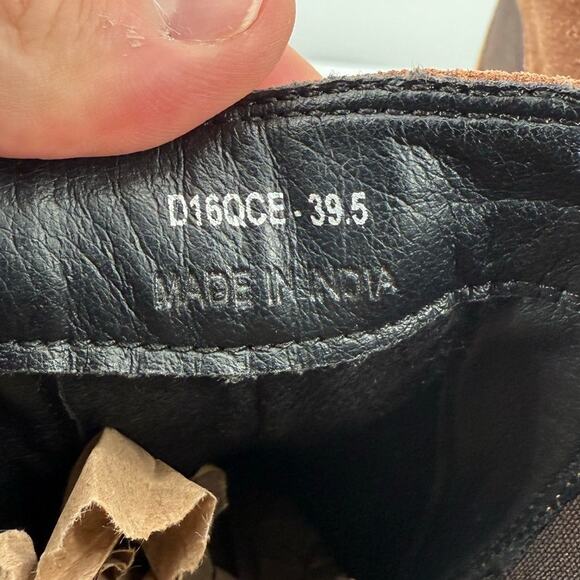 Geox Respira Damiana Women's Brown Suede Leather Heeled Ankle Boots Size 39.5 - Picture 11 of 11